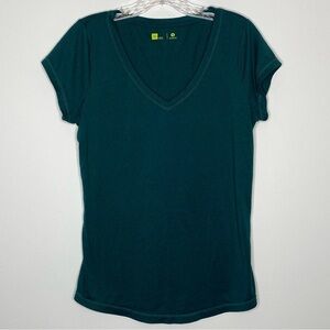 Xersion Teal Short Sleeve Workout Top